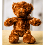 10" Brown Stuffed Sitting Bear (LOCAL PICK UP AND DELIVERY ONLY)