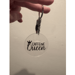 Caffeine Queen keychain