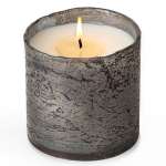 Smoky Grey Artisan Blown Glass Tumbler Candle