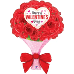 32" Valentine Wrapped Roses Balloon