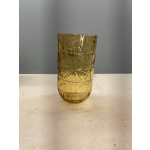 Amber glass vase