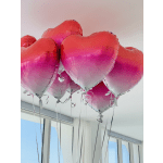 10 Heart balloons