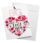 Full Size Greeting Card I love You
