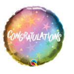 Ombre Stars Congratulations Mylar