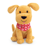 Plush Sitting Puppy with Bandana