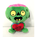 "I Love You For Your Brain" Zombie Plush
