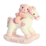 12" Baby Girl Rocking Horse