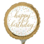 9" Confetti Birthday Airfill Foil Balloon