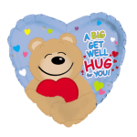 9" Airfill Get Well Hug for you Balloon