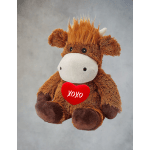 Highland cow warmies with heart