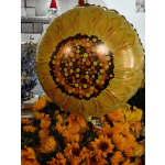 Oversized sunflower foil baloon