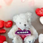 kisses For You Stuffed Bear with Chocolates