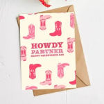 Valentine's Day Howdy Partner Card