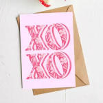 Valentine's Day XOXO Card