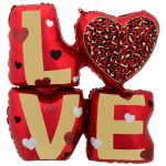 Love Animal Print Balloon – 27” x 29” Bold & Stylish Decoration