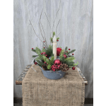 Holiday Tin Candle Dish