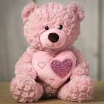 Rose Bear (10" sitting)
