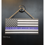"We Support Law Enforcement" Plaque 6" H x 12.5" W