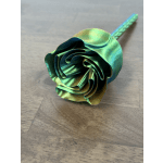 3d Printed Flower Multi Color Blue/Bronze/Green
