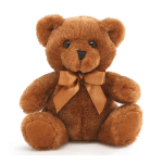 6 1/2" SITTING BROWN BEAR