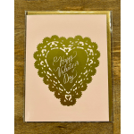 Happy Valentine's Day Gold Heart