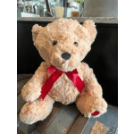 Brown Teddy Bear with Heart Paw