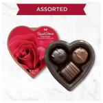 Russell Stover Small Heart, Assorted Milk and Dark Chocolates, 1.5 oz.