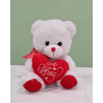 Small Te Amo Bear- White