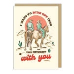 Ride off into the Sunset Card