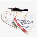 Heart Cookie with personalized message from Sweet Sanctions LLC (available 2/10-2/14)