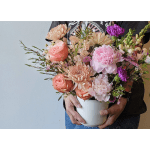 Large Ceramic Flower Arrangement-Soft & Elegant