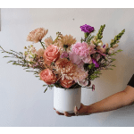 Small Ceramic Flower Arrangement-Soft and Elegant