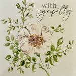 With Sympathy (Flower) Enclosure Card