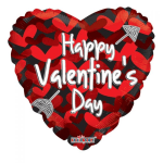 Valentine Balloon - Red Hearts