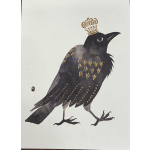Blank Card- Golden Crow