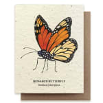 Monarch Butterfly Plantable Wildflower Seed Card