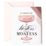 Hostest With the Mostest- Thank you Card