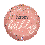 18" Happy Birthday Holographic Mylar