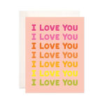 Greeting card- I Love You (repeat)
