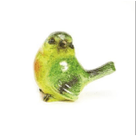 Hand-Painted Bird - Green