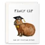 Fancy Capybara Grad - Funny Graduation Card