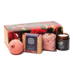 Scarlet Rose Spa Collection (bath bomb, soap, salt, candle)