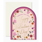 Valentine's Day Floral Arch Greeting Card