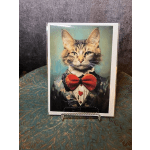 Dapper Valentines Cat Card