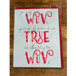 Wuv True Wuv Card