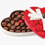 Abdallah Assorted Gourmet Chocolates Fancy Fabric Chocolate Heart Box