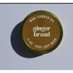 Ginger Bread Soy Candle - 4 oz Gold Tin & Wood Wick