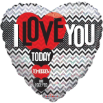 I Love You, Today, Tomorrow, and Forever - Helium Balloon 18 inch