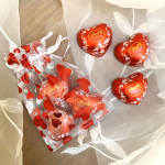 3 Piece Chiffon Bag Lindt Lindor Truffle Heart Chocolates