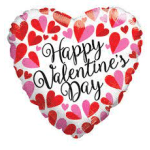 HAPPY VALENTINES DAY mylar balloon